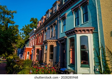 Photo Of Capitol Hill Row Homes, Washington, DC USA