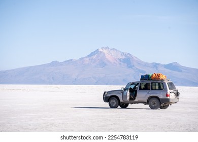 Photo of Car Bolivia Salar de Uyuni Salt Flats - Shutterstock ID 2254783119