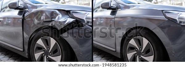 Photo Of Car Dent\
Repair Before And After