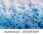 Photo of Car wash foam and small bubbles close up. Background texture for backdrops or mapping