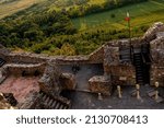Photo of Castle Szigliget, in Szigliget, Hungary. Ruins of the medieval Hungarian fortress from 13th century.
