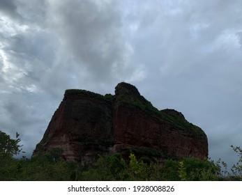 Photo Of The Cerrado Forest With A Rocky Structure In The Background Located In Jalapão, Brazil.