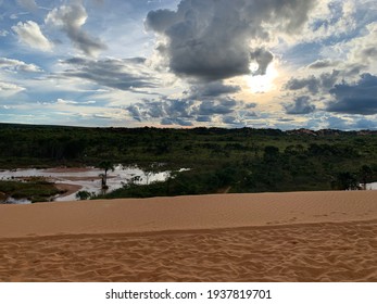 Photo Of The Cerrado Forest Seen From The Dunes Found In Jalapão, Brazil.