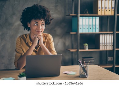 Photo of cheerful cute pretty agent mixed-race having ended working on presentation of her corporation as result of coworking with colleagues - Powered by Shutterstock