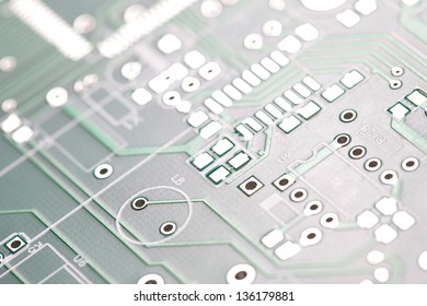 Photo Of Circuit Board In Macro.