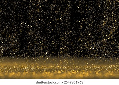 Photo Close up of golden glitter. Resolution and high quality beautiful photo