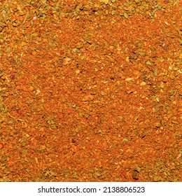 Photo Of Closeup Texture Of Beautiful Orange Hot Spice For Meat And Chicken And Other Food, Background