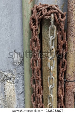 Photo Closeup Texture Rusty Chain 