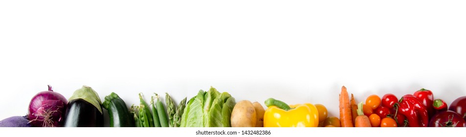 Photo Of Colorful Vegetable Mix With White Circle Space For Text