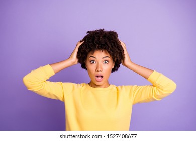 Photo Curly Wavy Scared Frightened Horrified Stock Photo 1527408677 ...