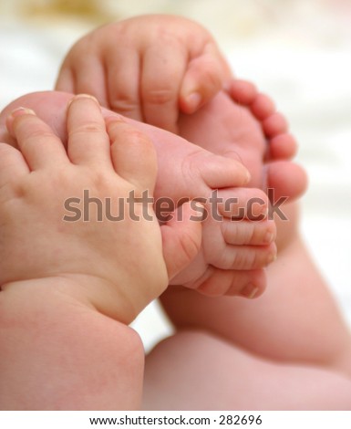 Photo Cute Baby Feet Hands Stock Photo Edit Now 282696 Shutterstock