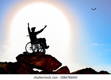 A Photo Dedicated To The Week Of The Disabled;The Dreams Of Freedom And The Future Of The Disabled Person