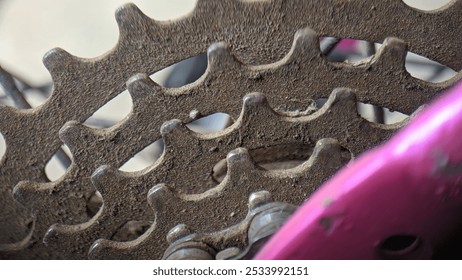 Photo of a dirty bicycle gear - Powered by Shutterstock