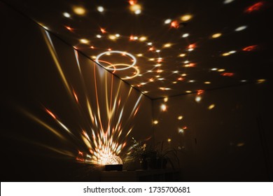 Photo Of A Disco Light In A House Party