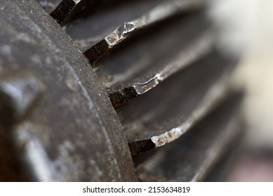 Photo Of Electric Motor Fragment Close Up