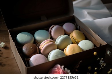 photo of elegant macarons box for gifts. - Powered by Shutterstock