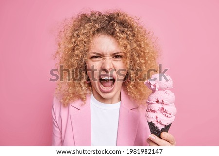 Similar – Image, Stock Photo i scream Food Ice cream