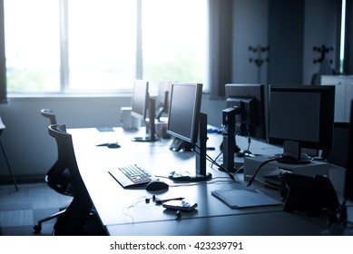 Photo Of An Empty Business Co-working Space.