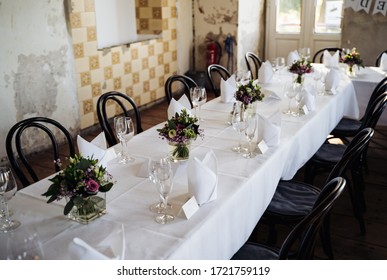 Photo Of An Empty Family Dinner Table