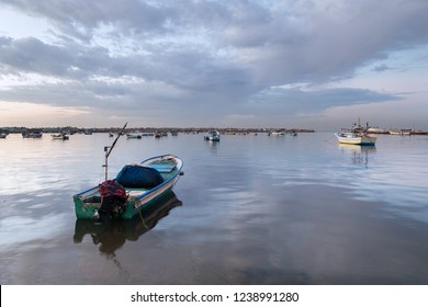 Photo Of Fishing Boats Gaza Beach,Palestine.