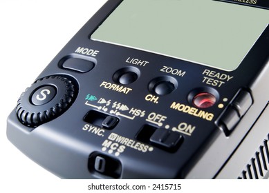 photo flash control panel with LCD screen