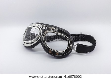 Photo of flying goggles isolated on a white background with clipping path. Stock photo © 
