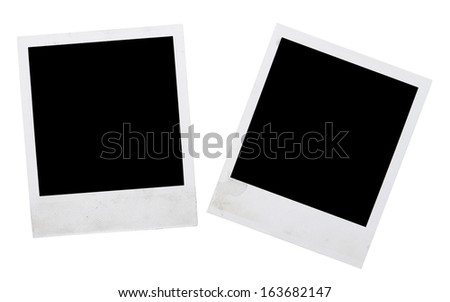photo frames on white background