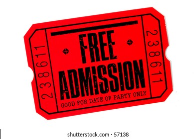 Photo Of Free Admission TIcket