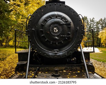 A Photo Of The Front Of The Georgia Pacific Number 5 Train 