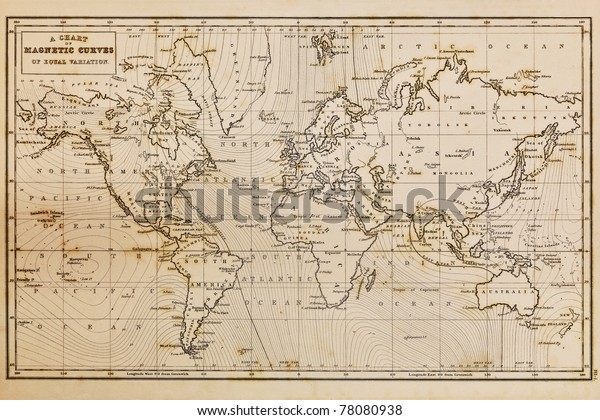 Photo D Une Veritable Carte Du Monde Photo De Stock Modifiable