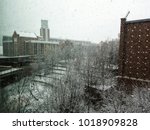 Photo of the Georgia Tech buildings, Atlanta, GA, USA during the snow storm in December, 2017