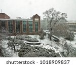 Photo of the Georgia Tech buildings, Atlanta, GA, USA during the snow storm in December, 2017
