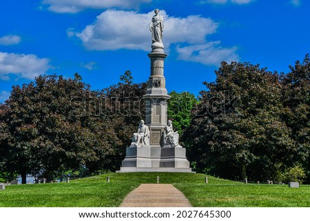 Photo of The Gettysburg Soldiers National Monument, Gettysburg National Cemetery, Pennsylvania USA