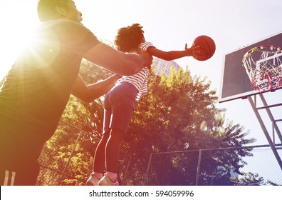 Photo Gradient Style with Basketball Sport Exercise Activity Leisure