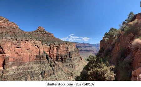 Photo Of Grand Canyon From South Rim Trail. 