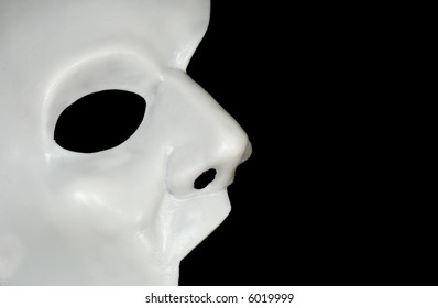 Photo Of A Half WHite Mask - Phantom Of The Opera - Background