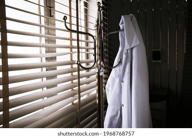 Photo Of Hanging Lab Coat