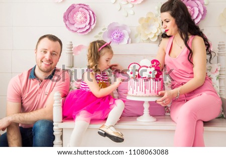 photo of happy family together celebrate a birthday
