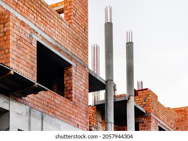 Photo Of House Building Construction Sight.