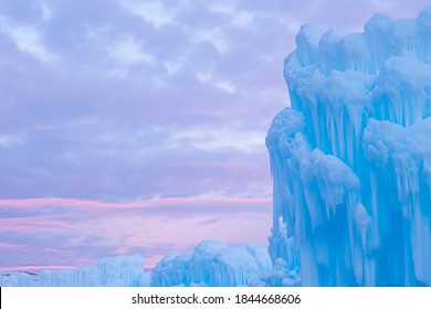 Photo Of Ice Castles, Midway, Utah.