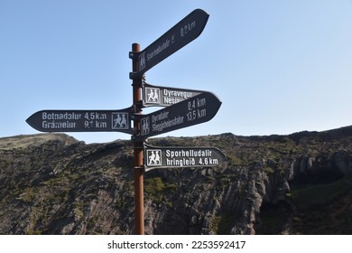 A photo of an Icelandic sign. - Shutterstock ID 2253592417