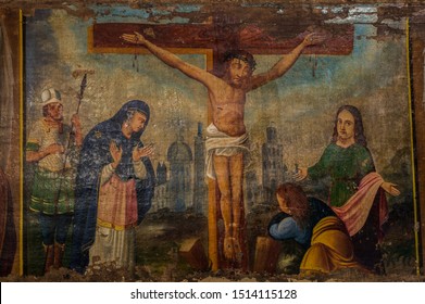 Photo Of Icon Of The Crucified Christ Of An Unknown Author.