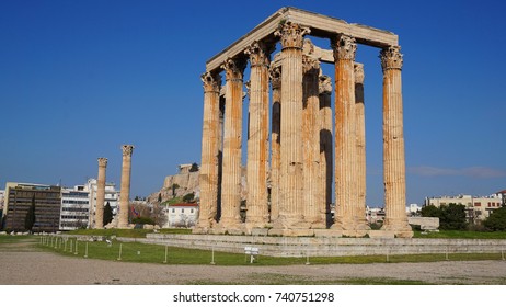 Photo Iconic Pillars Temple Olympian Zeus Stock Photo (Edit Now) 740751298