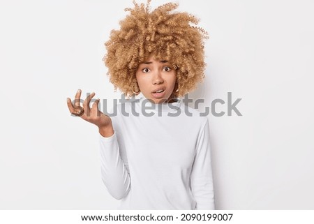 Similar – Image, Stock Photo Young natural blonde woman smiles
