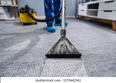 Janitors Hand Cleaning Carpet Vacuum Cleaner Stock Photo (Edit Now ...