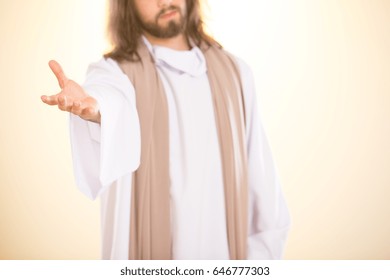 Photo Of Jesus Christ Reaching Out His Hand