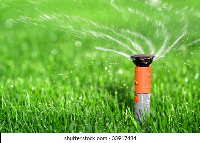 Photo Of A Lawn Sprinkler