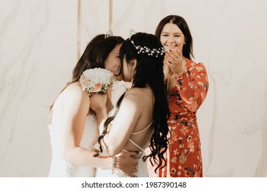 Photo Of A Lesbian Couple Getting Married