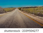 Photo of a long road near Mount Hermon