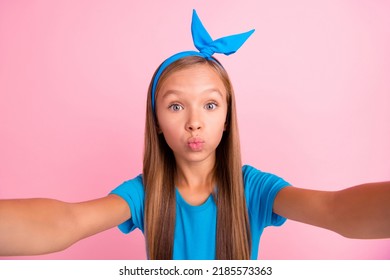 Photo Lovely Nice Girl Take Selfie Stock Photo 2185573363 | Shutterstock